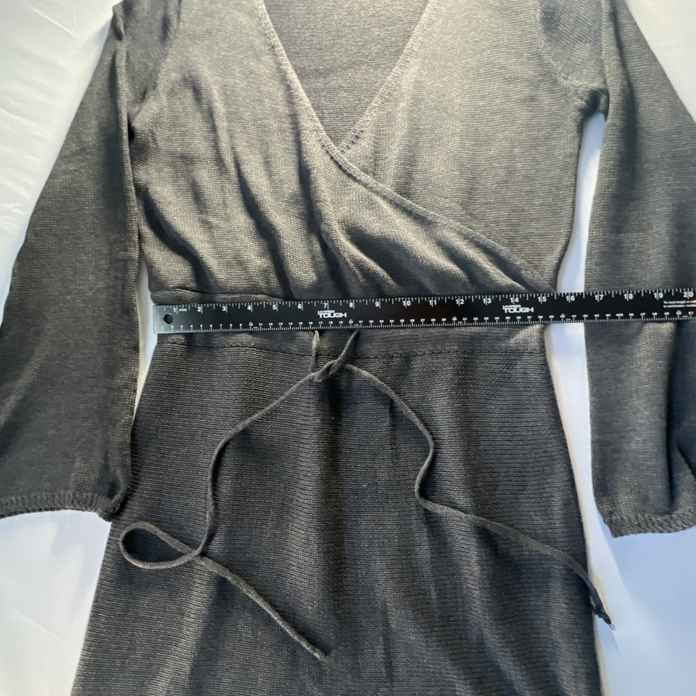 Cupshe One More Drawstring Sweater Dress Dark gray Size M BNWT 1 Flaw See Pics‎ - Picture 5 of 13
